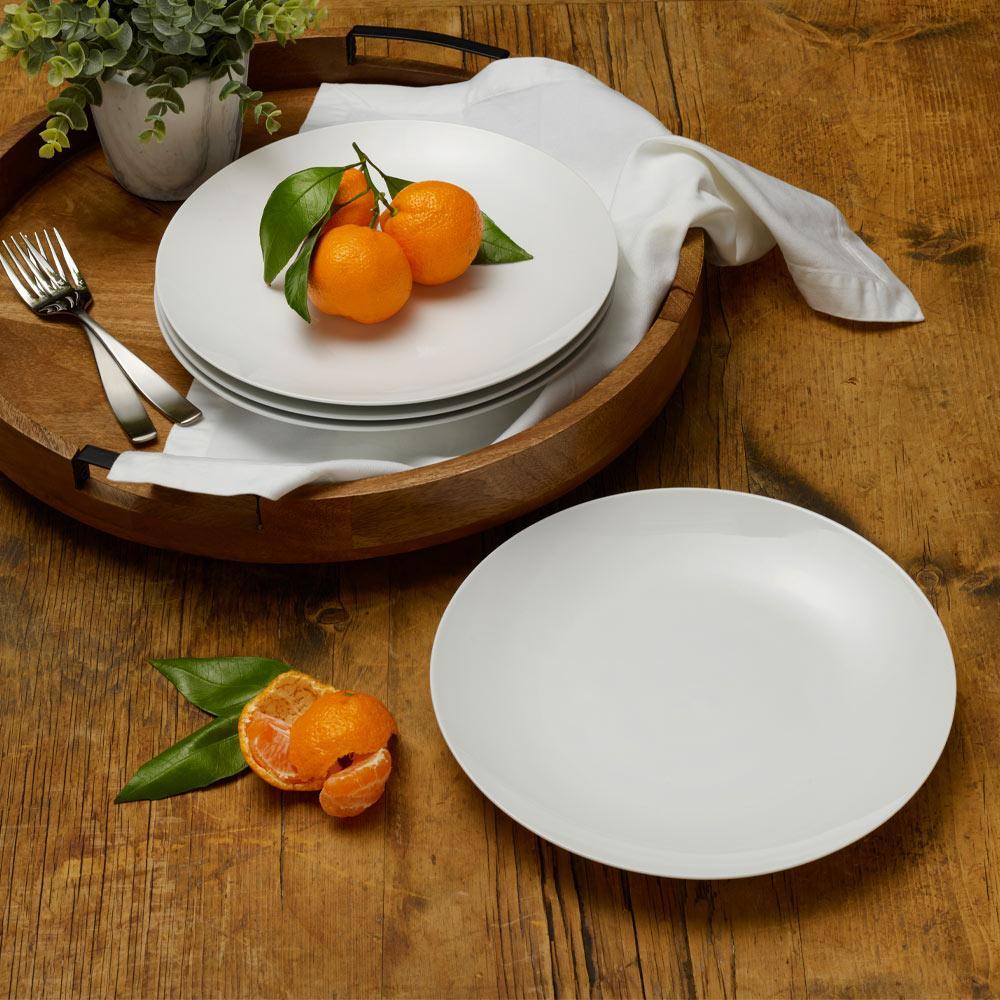 Everyday White® Coupe Set of 4 Dinner Plates