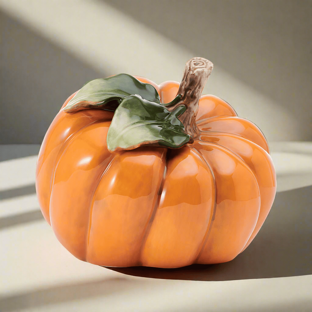 Harvest Halloween Side Pumpkin Figurine