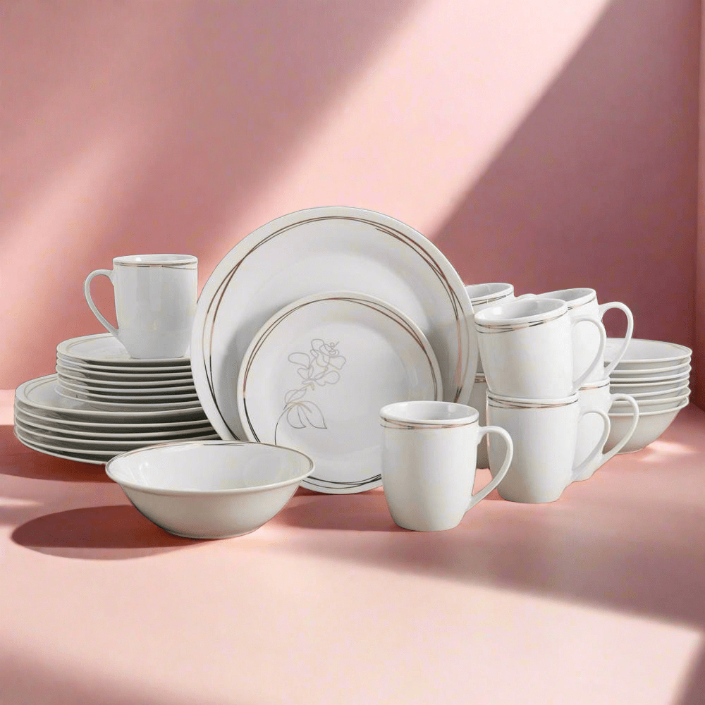 Love Blooms 32 Piece Dinnerware Set, Service for 8