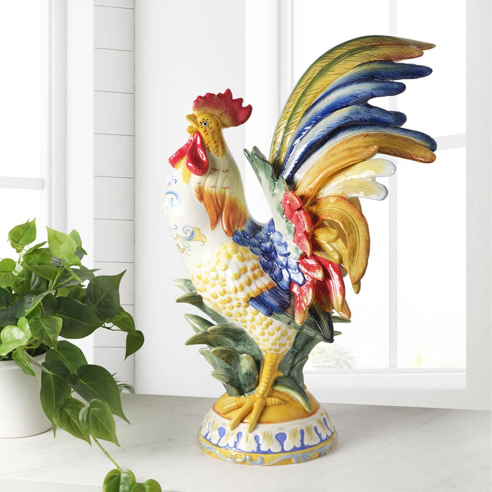 Ricamo Rooster Figurine 20.5 IN