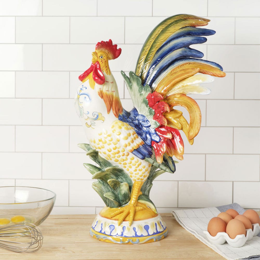 Ricamo Rooster Figurine 20.5 IN