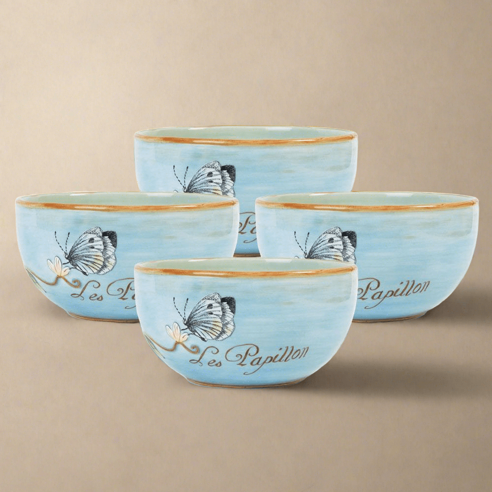 Toulouse Set of 4 Blue Small Bowls