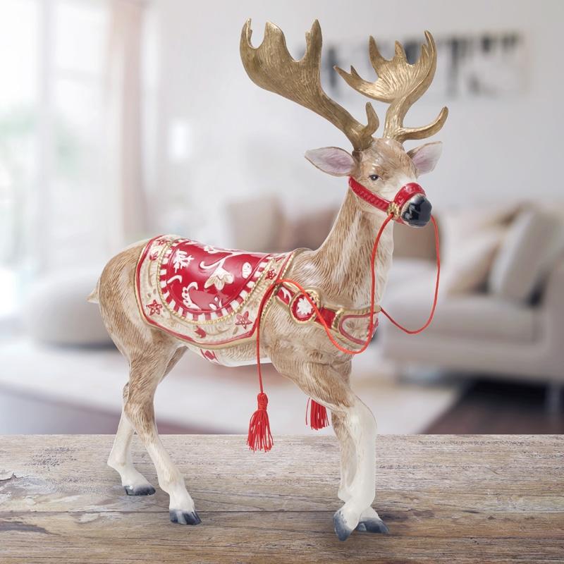 Town and Country Reindeer Figurine