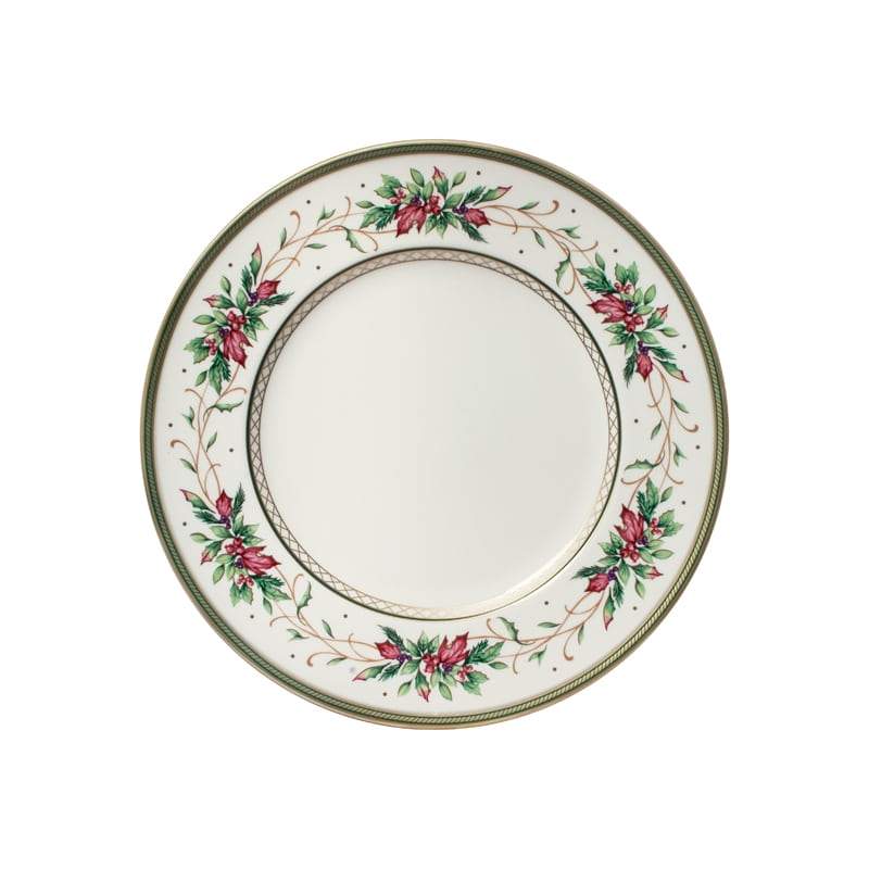 Winter Holiday Dinner Plate