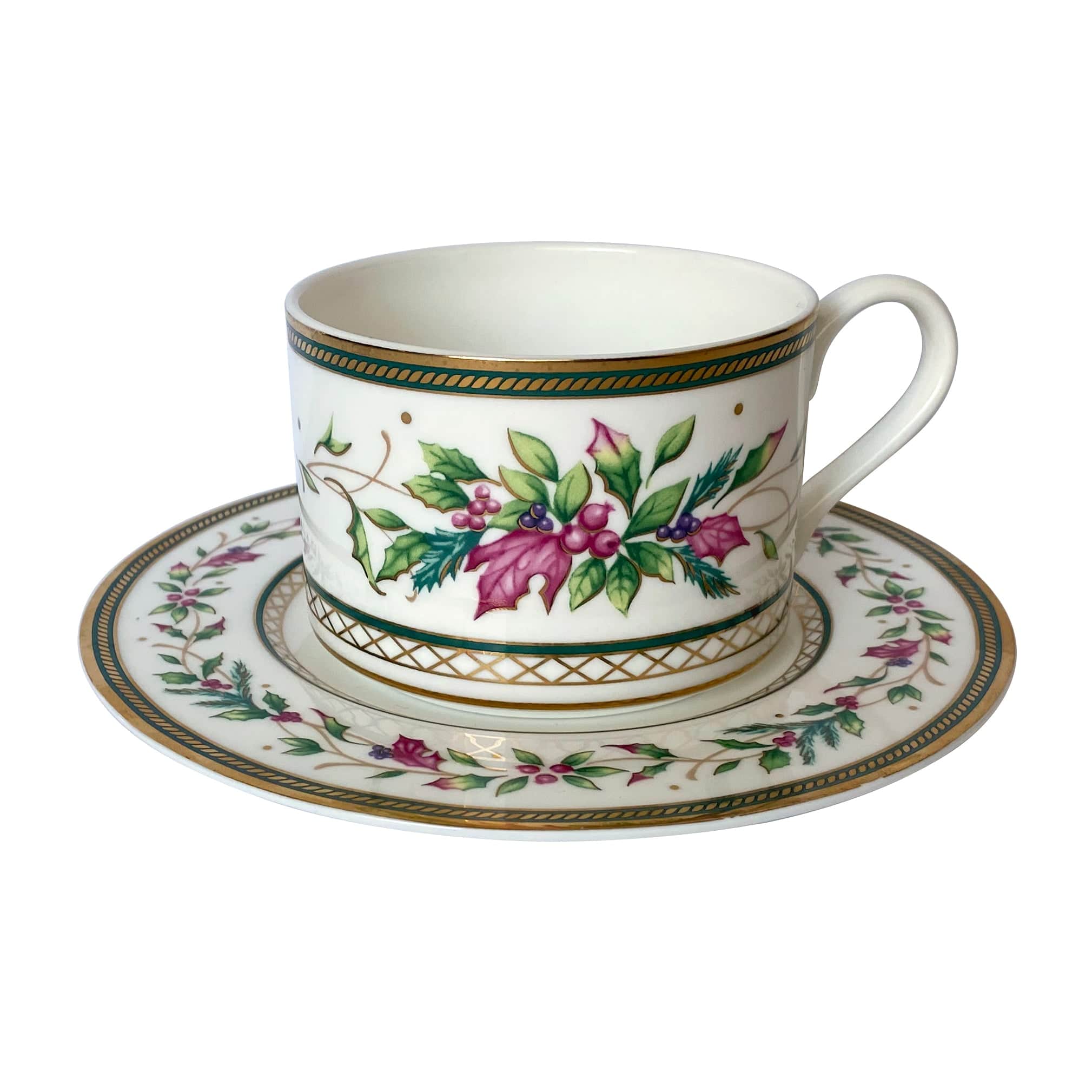 Winter Holiday Cup and Saucer Set, New Style