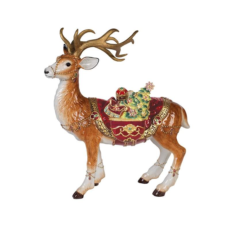 Renaissance Holiday Deer Figurine