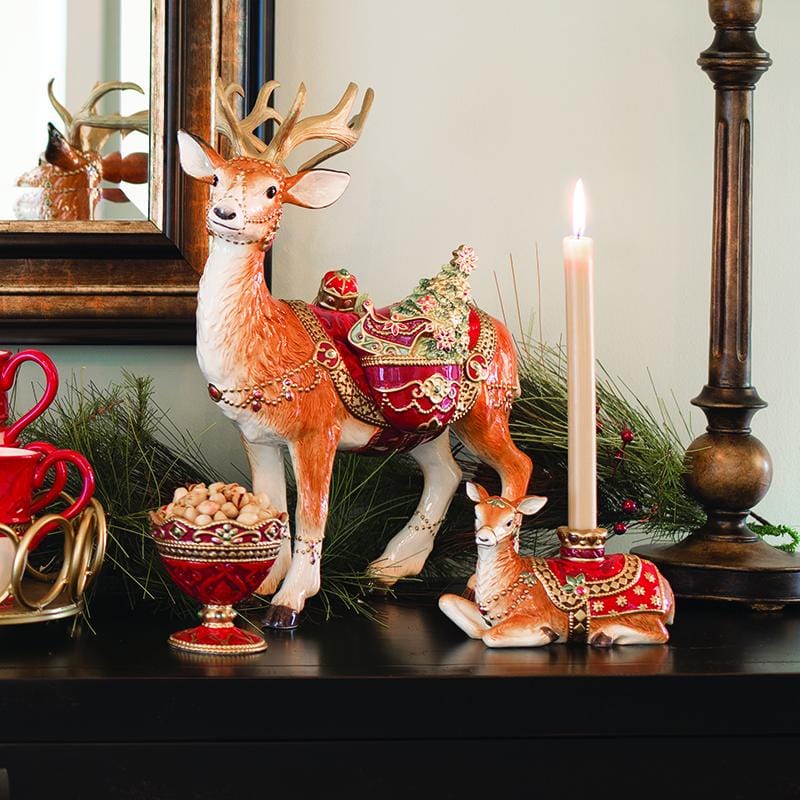 Renaissance Holiday Deer Figurine