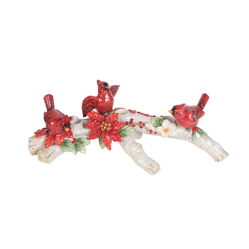 Cardinal Christmas Candelabra