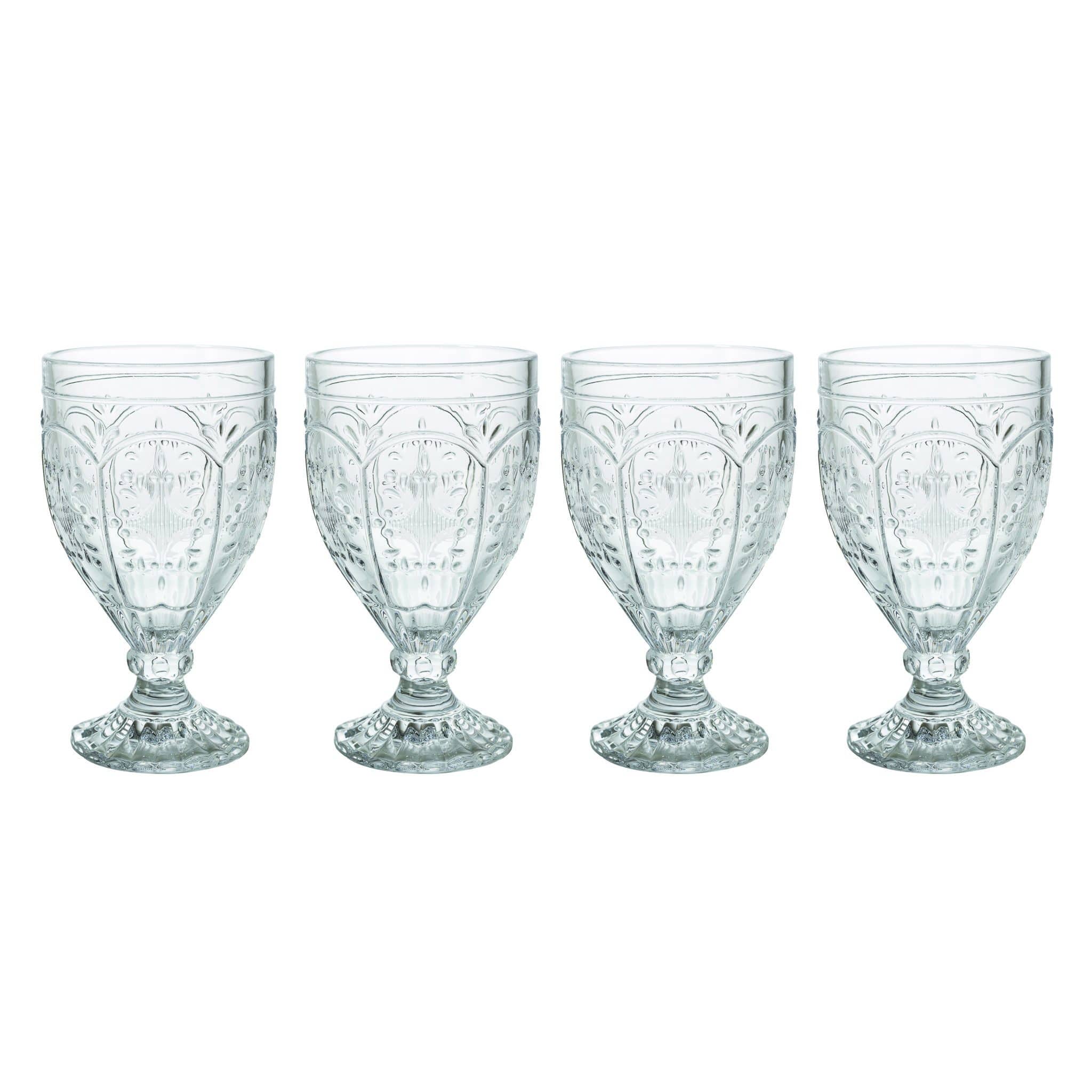 Trestle Goblets Set of 4, Clear