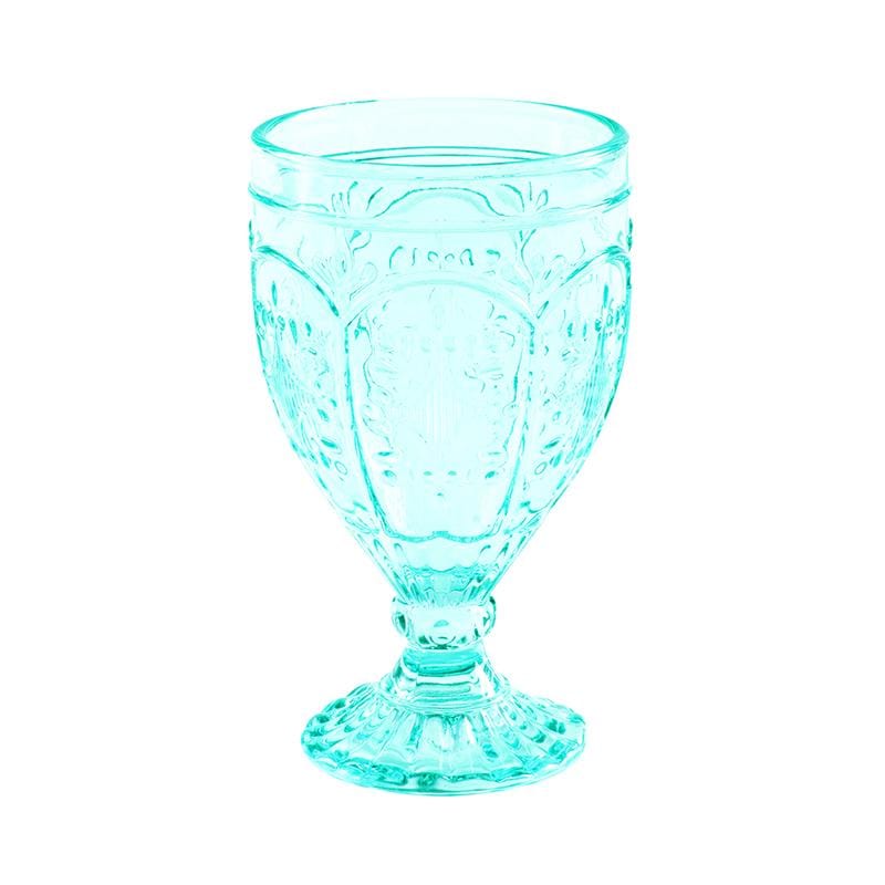 Trestle Goblets Set of 4, Aqua