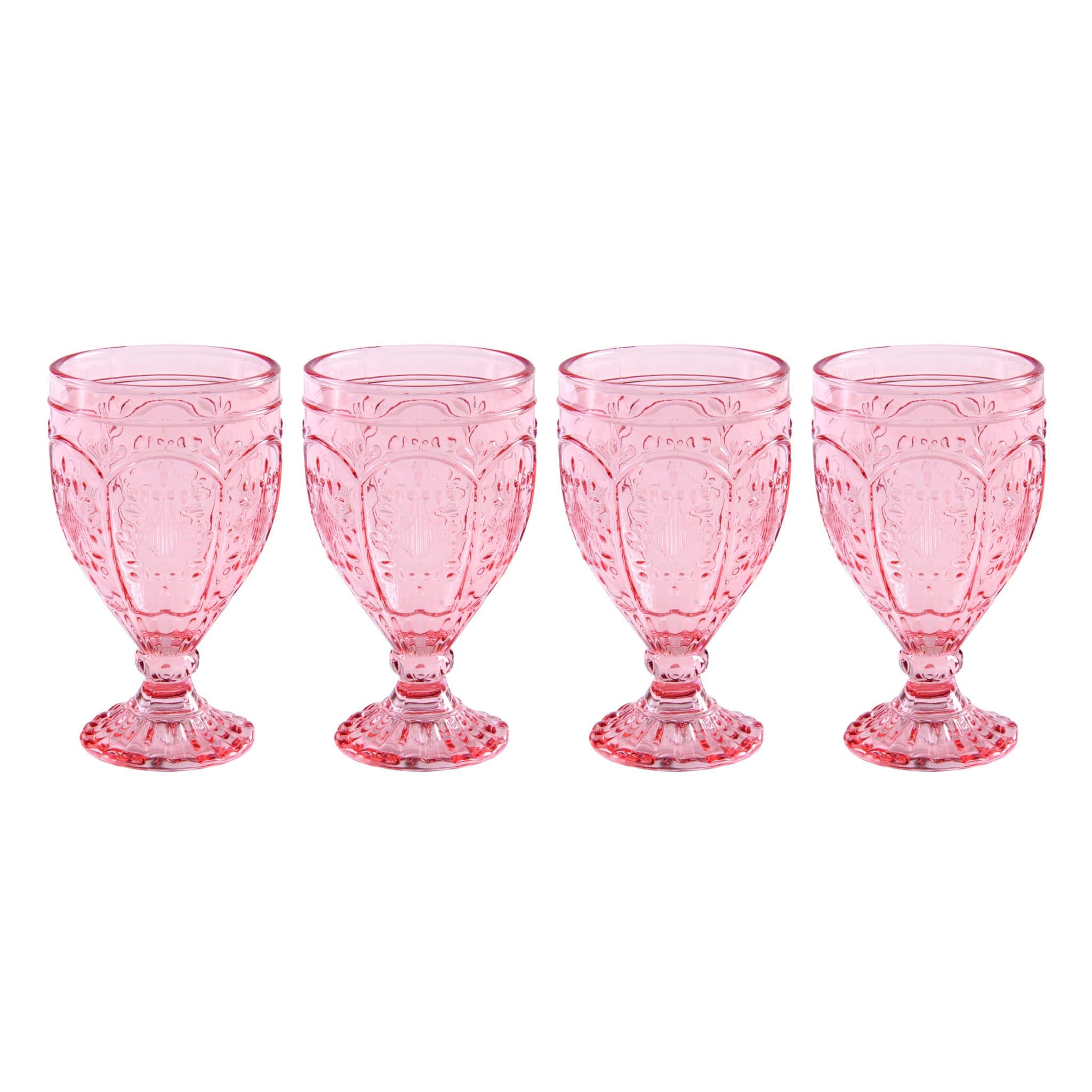 Trestle Goblets Set of 4, Blush