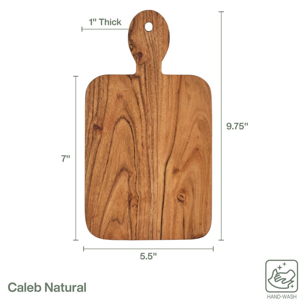 Caleb Acacia Wood Set of 4 Mini Charcuterie Serve Boards