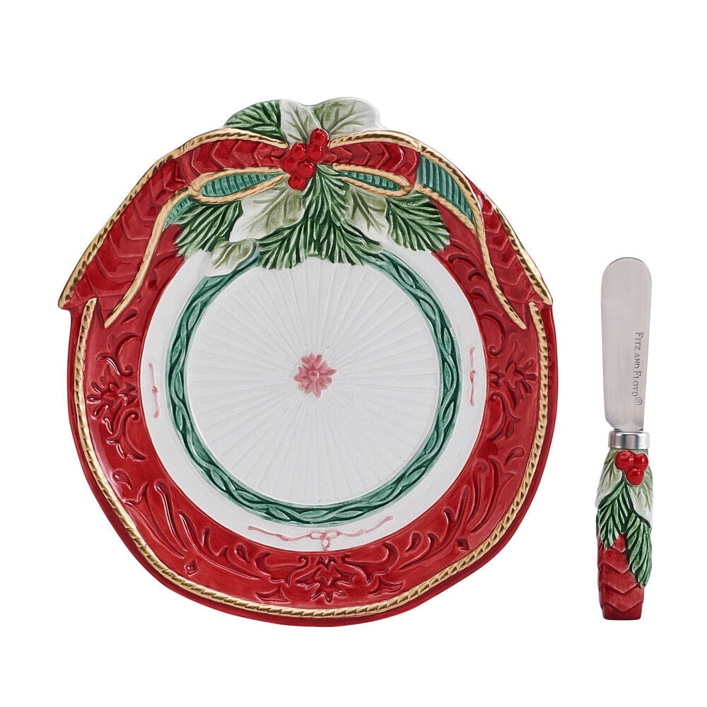 Chalet Appetizer Plate with Spreader Set