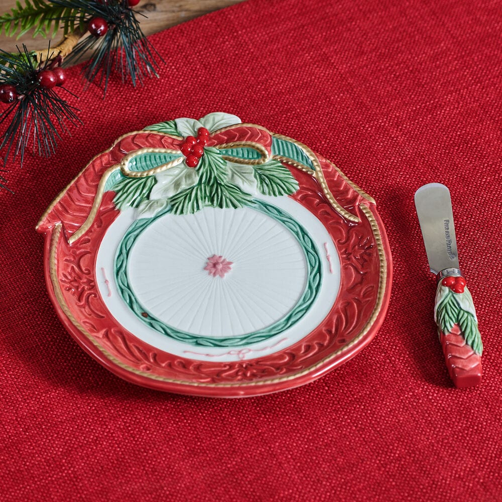 Chalet Appetizer Plate with Spreader Set