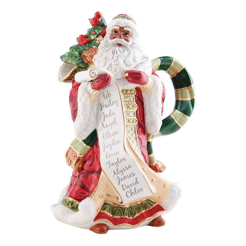 Holiday Home African American Santa Pitcher, 11.75 IN