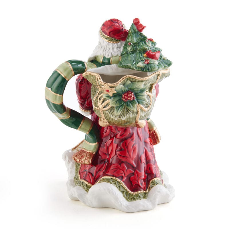 Holiday Home African American Santa Pitcher, 11.75 IN