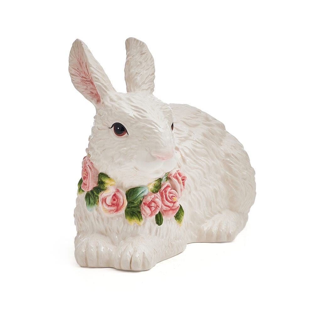 La Fleur Rabbit Figurine, Resting, 10.75 IN