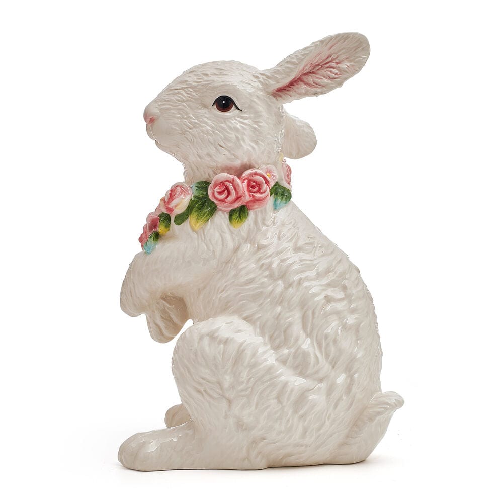 La Fleur Rabbit Figurine, Sitting, 10.75 IN