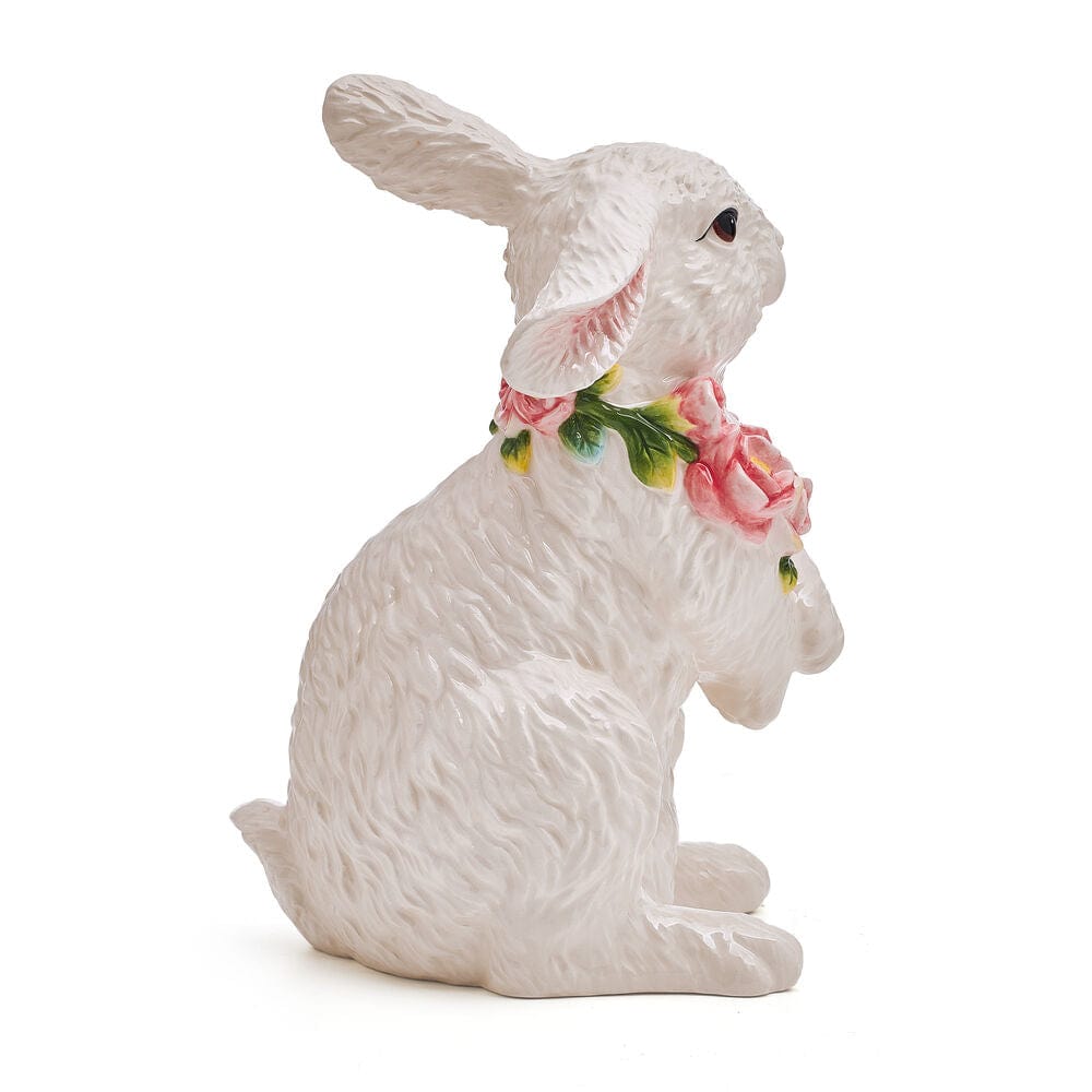 La Fleur Rabbit Figurine, Sitting, 10.75 IN