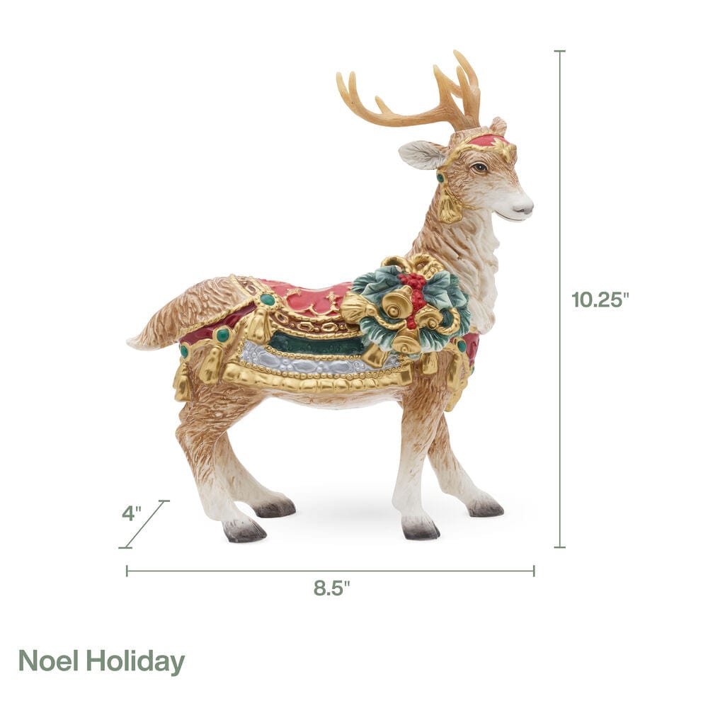 Noel Holiday Standing Deer Candle Holder