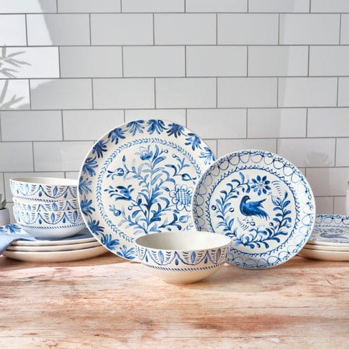 Blue churchil dinner set selling of 12 pc