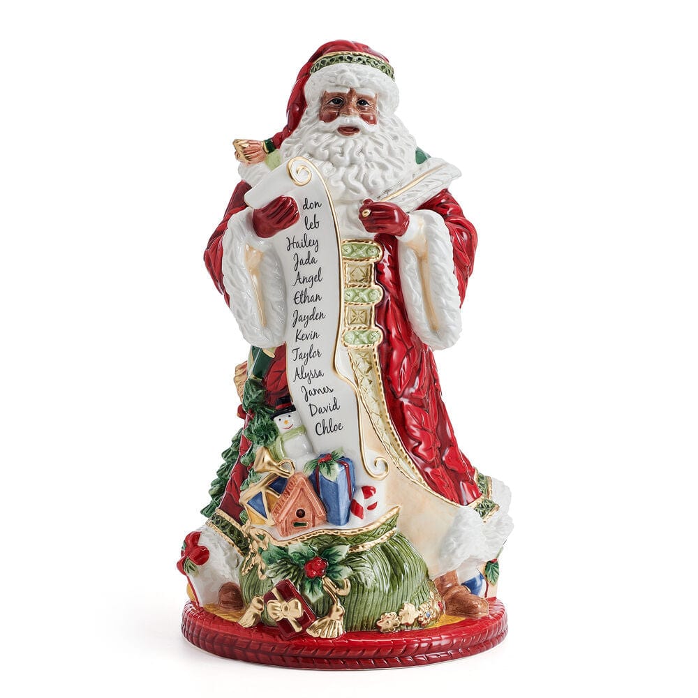 Holiday Home African American Studio Santa Figurine, 13 IN