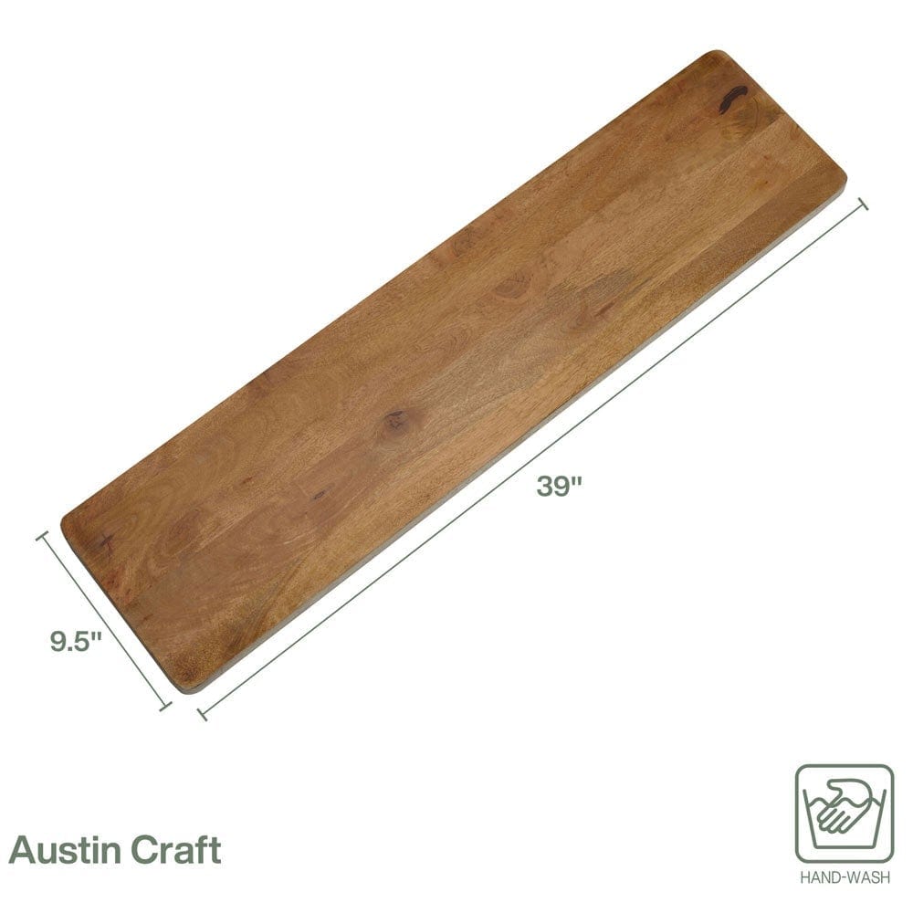 Austin Craft Charcuterie White Serving Board, 39 IN.