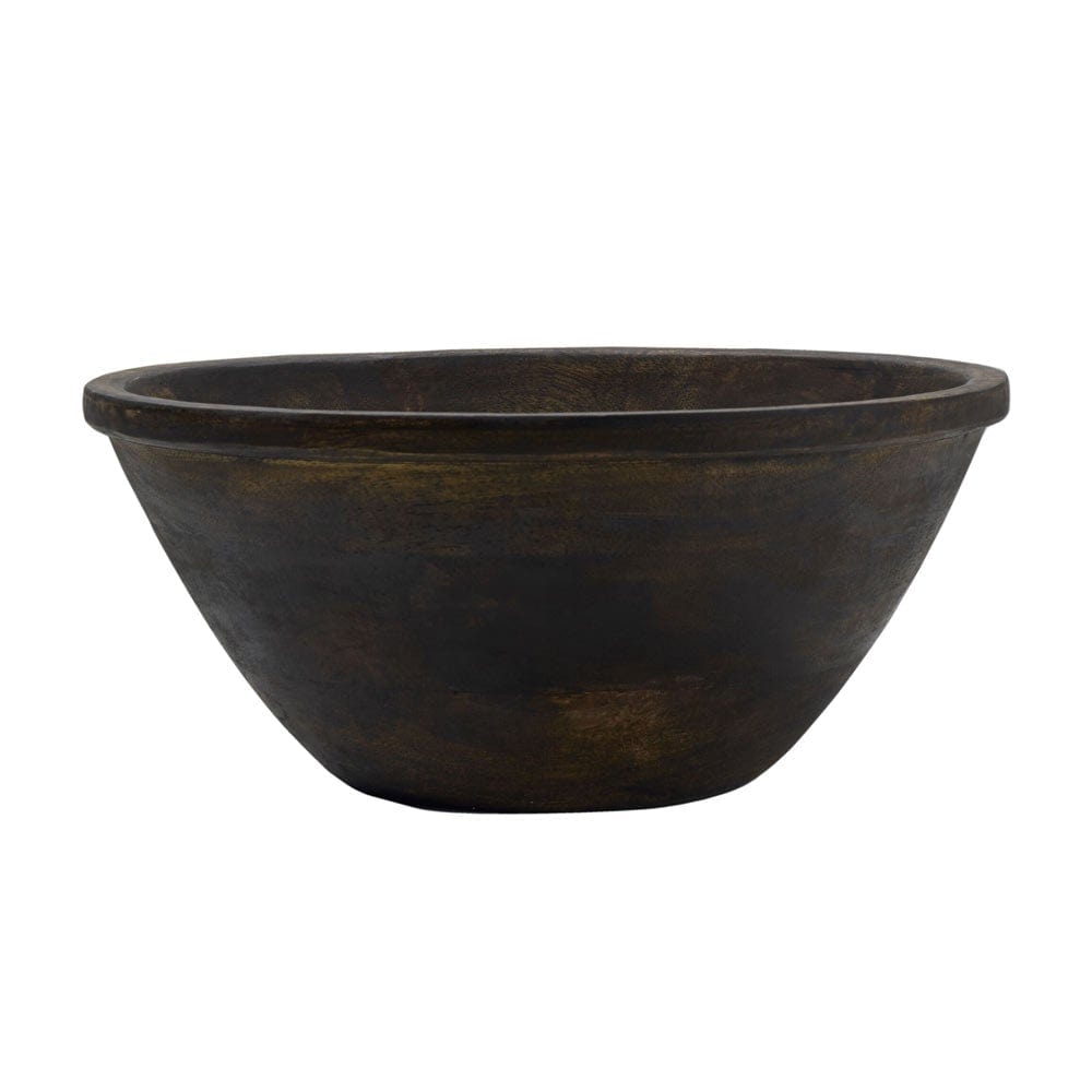 Austin Craft Mango Wood Deep Serve Bowl, Espresso