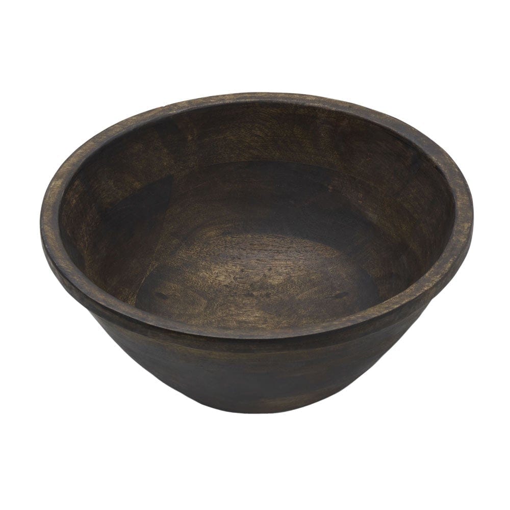 Austin Craft Mango Wood Deep Serve Bowl, Espresso