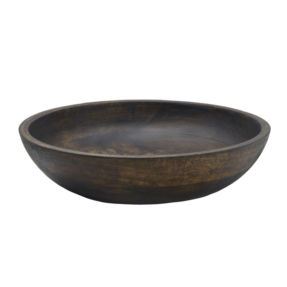 Austin Craft Mango Wood Serve Bowl, Espresso