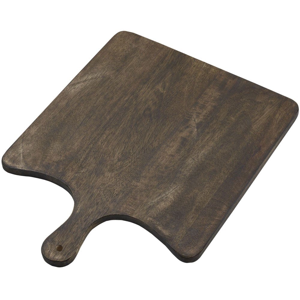 Austin Craft Maryn Mango Wood Paddle Cheese Charcuterie Serving Board, Espresso