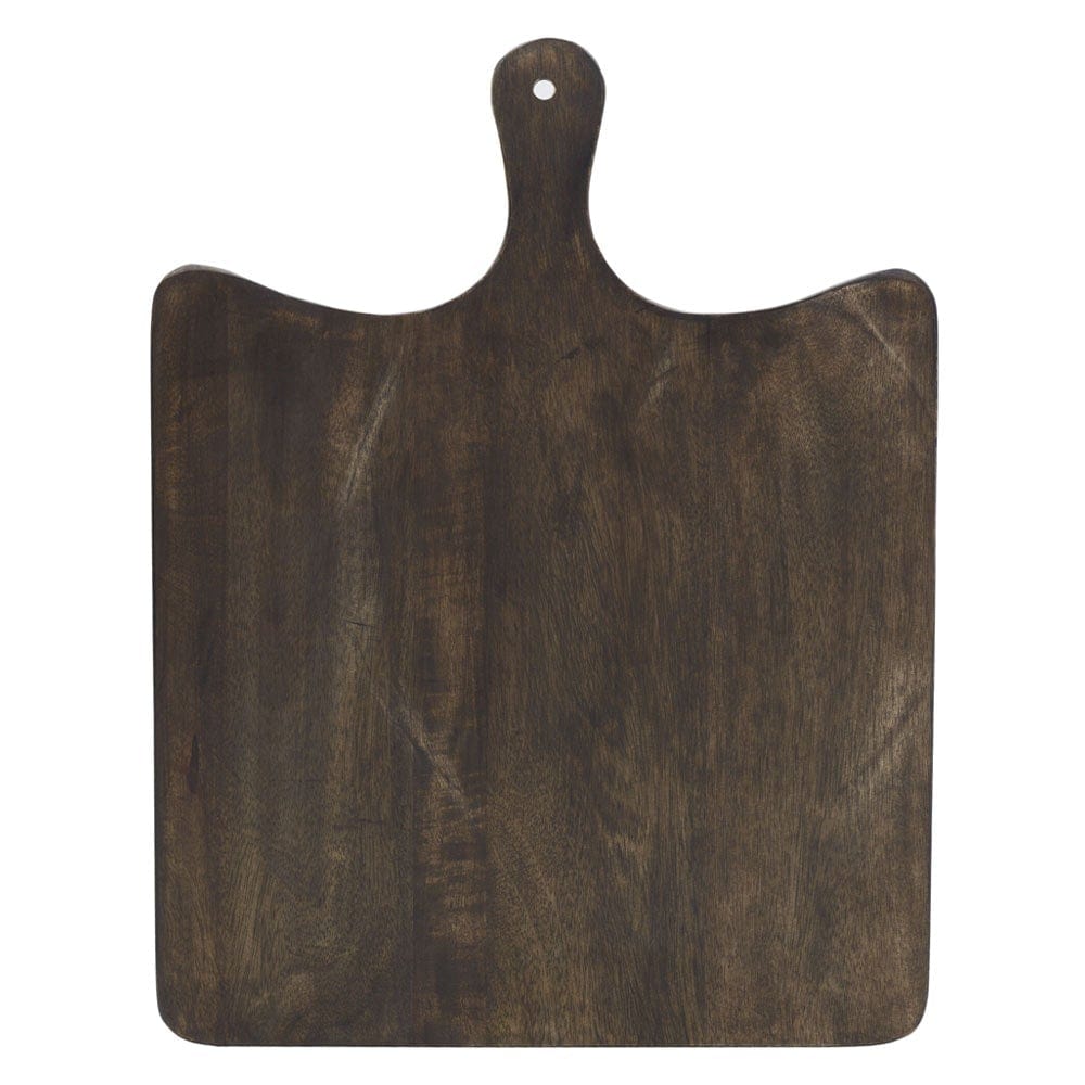 Austin Craft Maryn Mango Wood Paddle Cheese Charcuterie Serving Board, Espresso