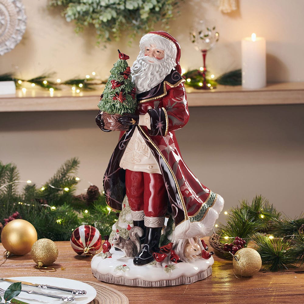 Chalet Santa Figurine, 19.5 IN