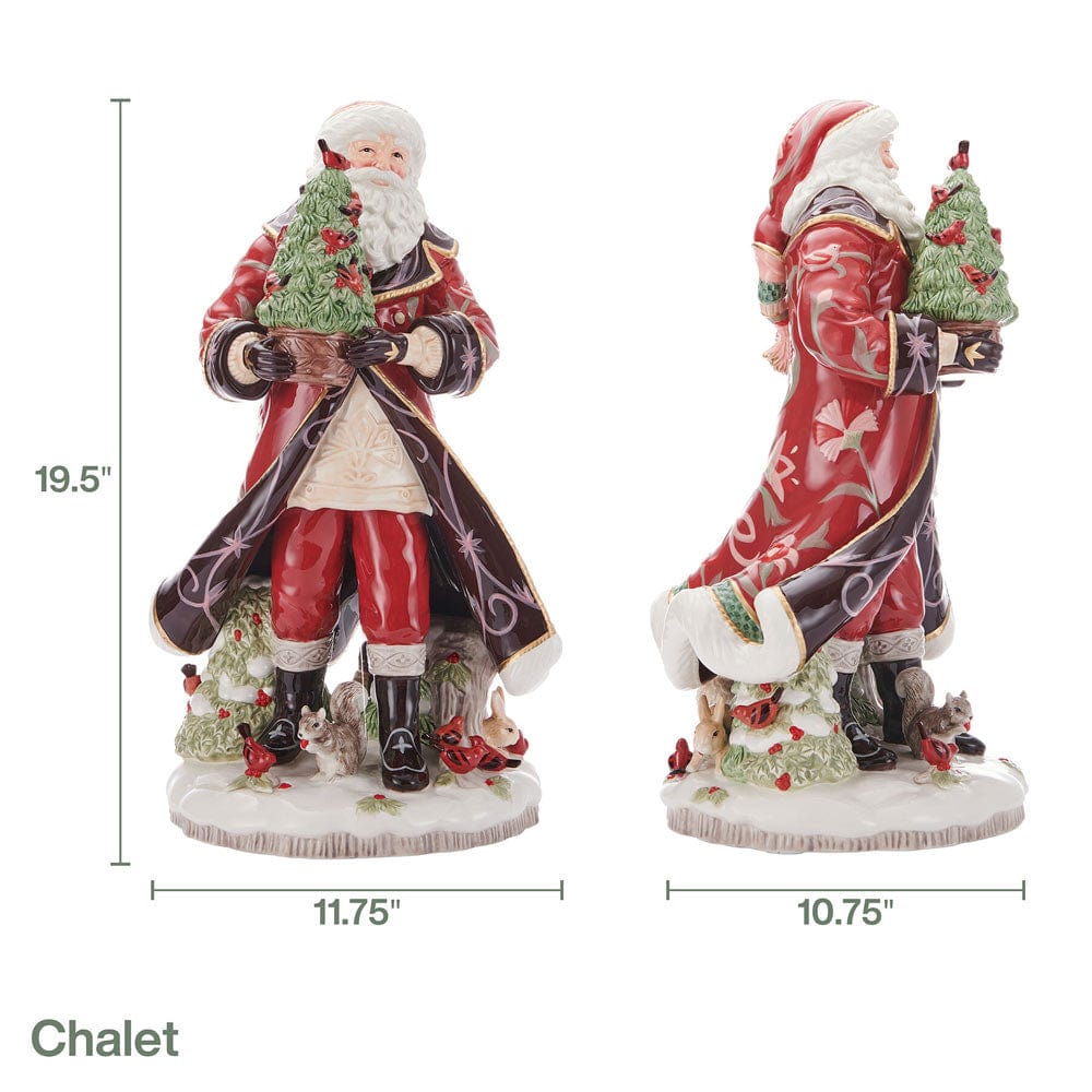 Chalet Santa Figurine, 19.5 IN