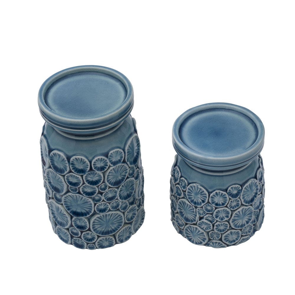 Coastal Home Pillar Candleholders, Set of 2