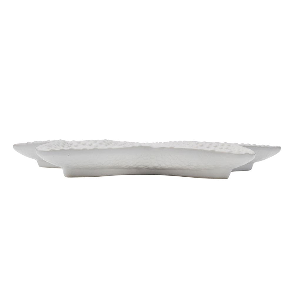 Coastal Home White Starfish Platter 14.5 IN