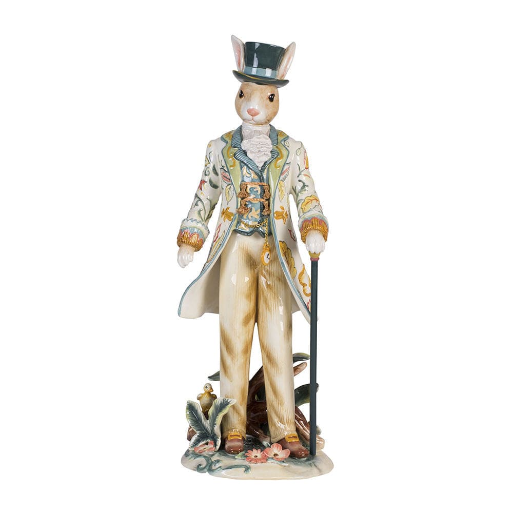 Dapper Rabbits Male Figurine, 20 IN