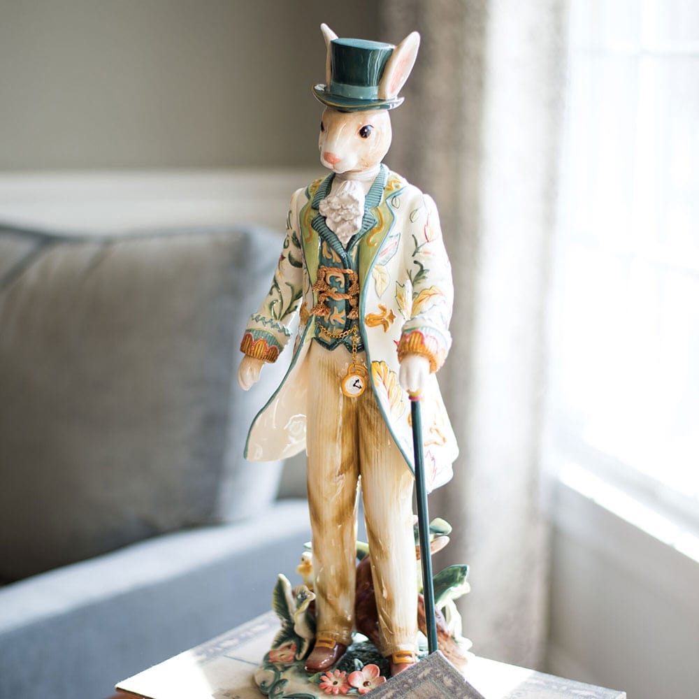 Dapper Rabbits Male Figurine, 20 IN