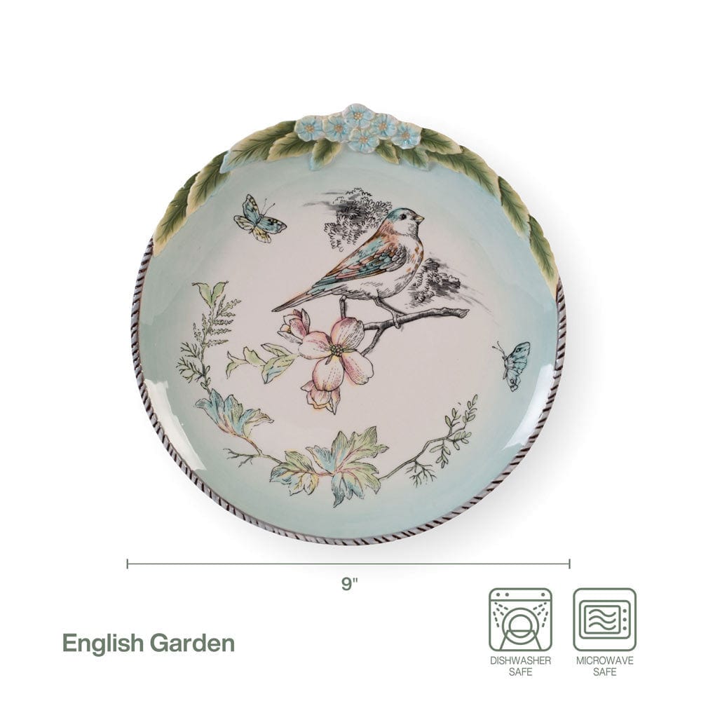 English Garden Set of 4 Bird Salad Plates – Fitz and Floyd