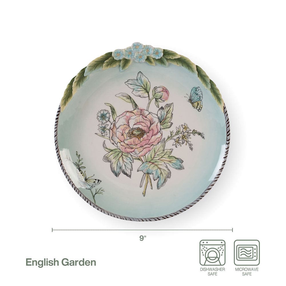 English Garden Set of 4 Bloom Salad Plates