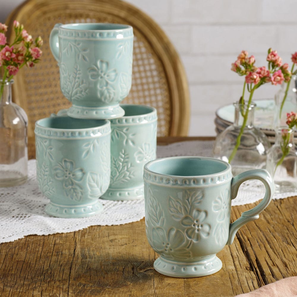 English Garden Set of 4 Mugs