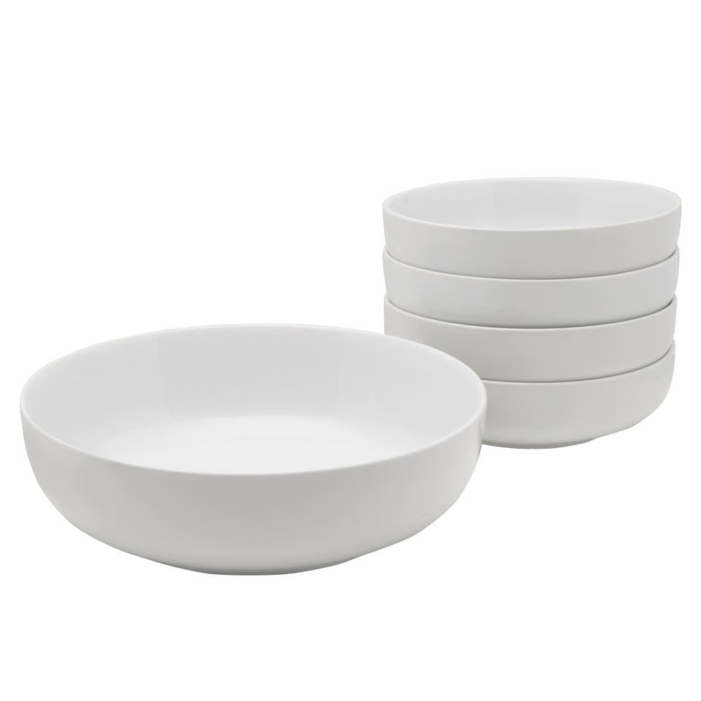 Everyday White® 5 Piece Pasta Bowl Set