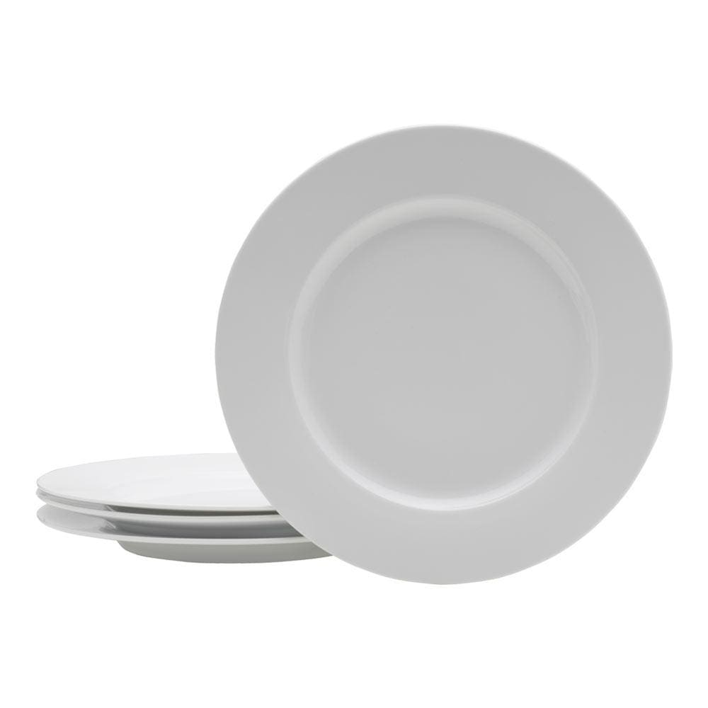 Everyday White® Classic Rim Set of 4 Dinner Plates