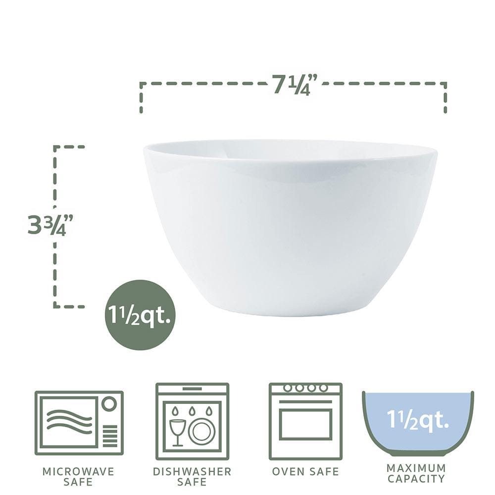 Everyday White® Deep Serving Bowls, Set of 2