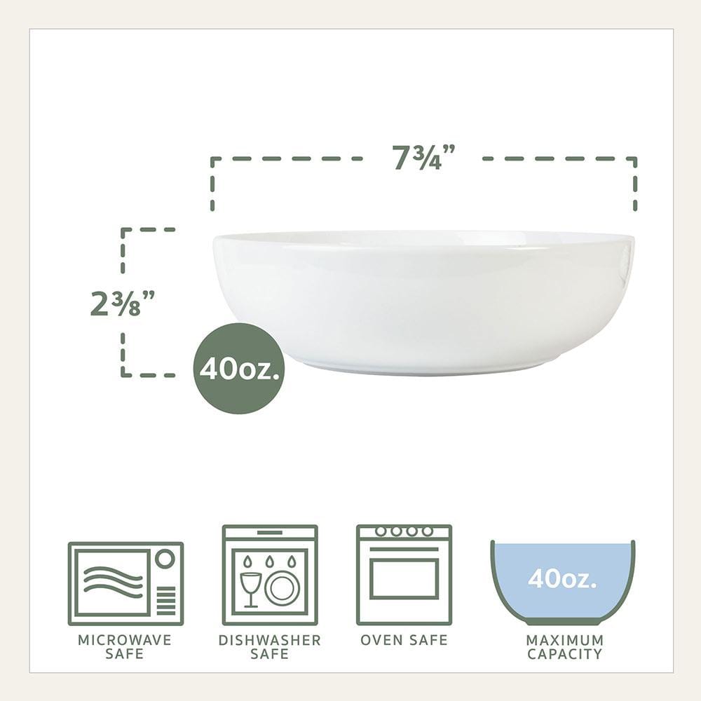 Everyday White® Set of 4 Pasta Bowls