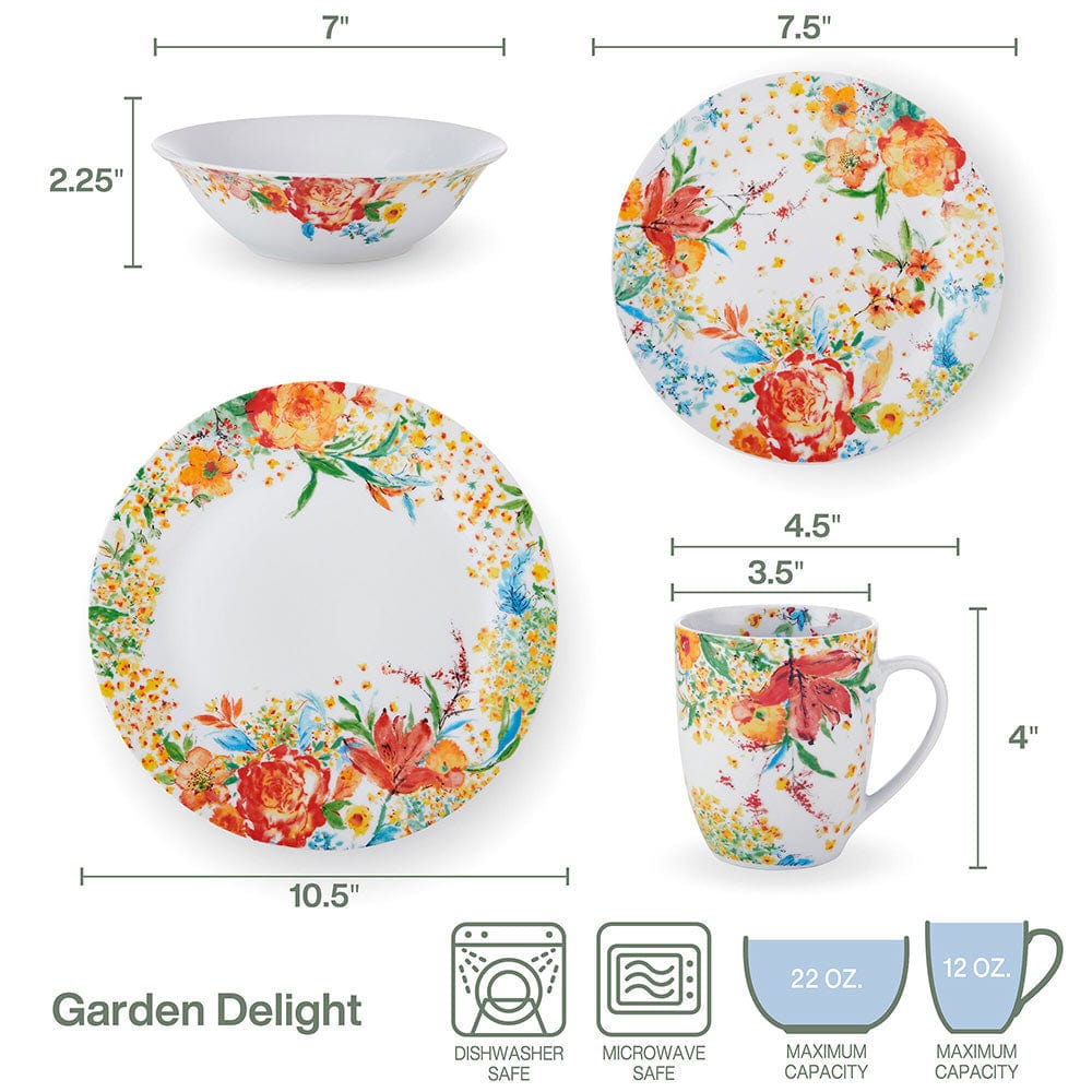 Garden Delight 32 Piece Dinnerware Set, Service for 8 – Fitz and Floyd