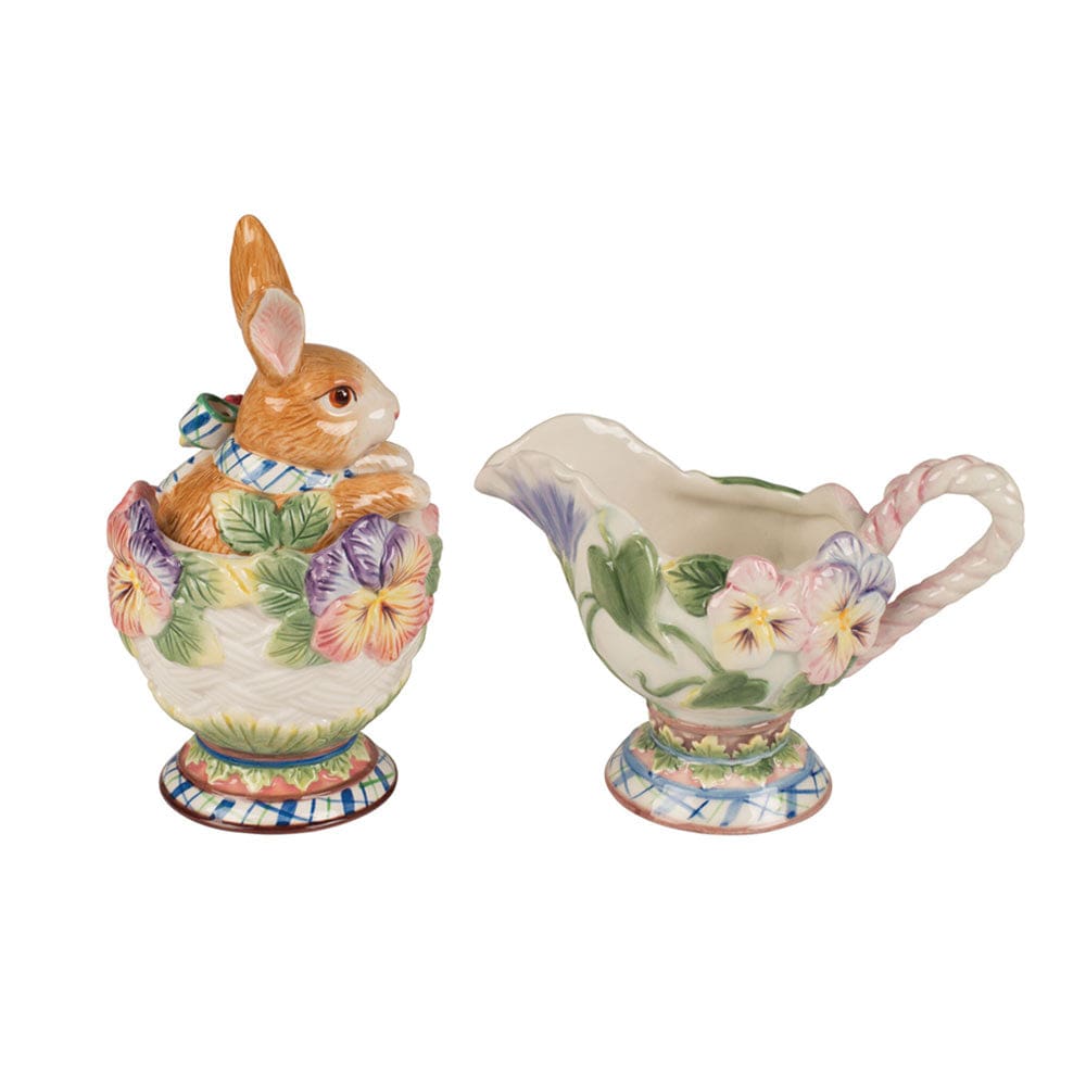 Halcyon Rabbit Sugar and Creamer Set