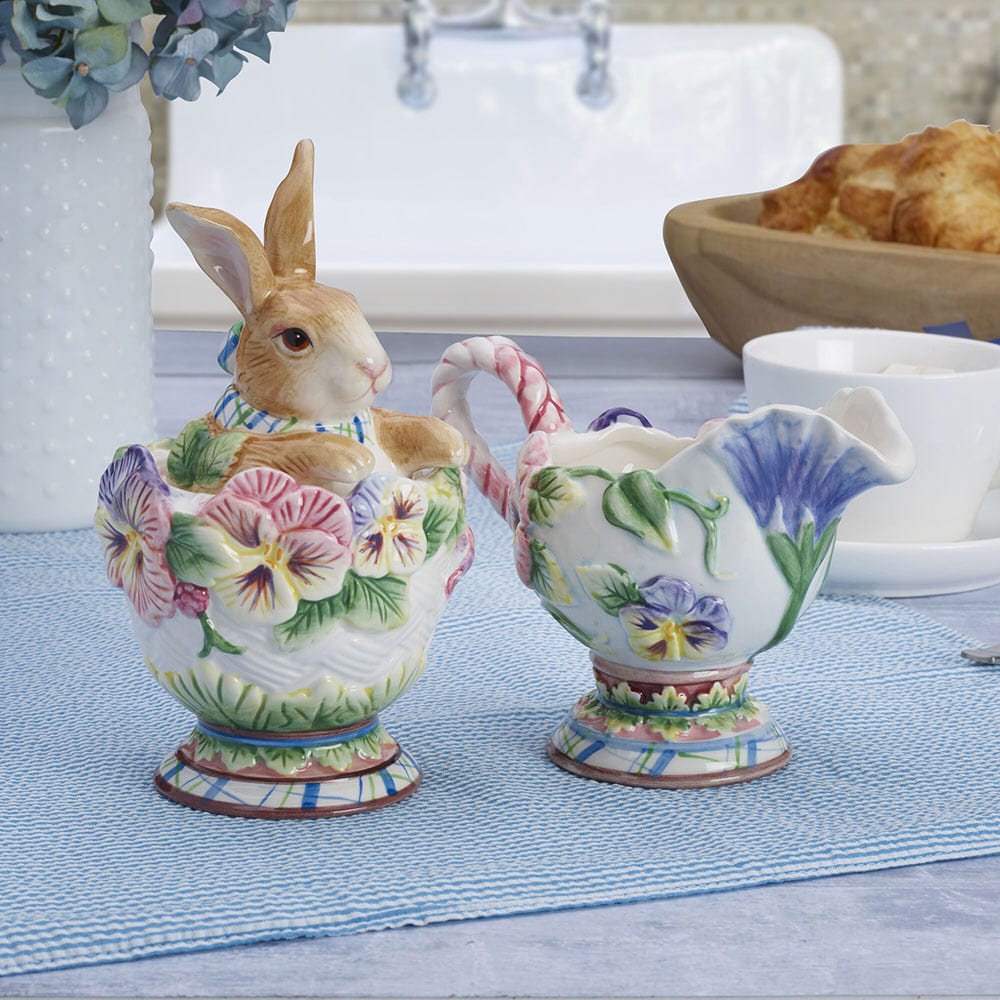 Halcyon Rabbit Sugar and Creamer Set