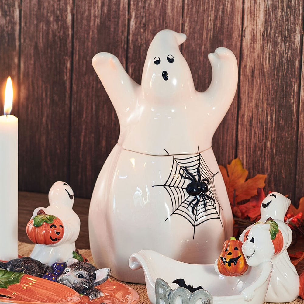 Halloween Hollow Ghost Cookie Jar