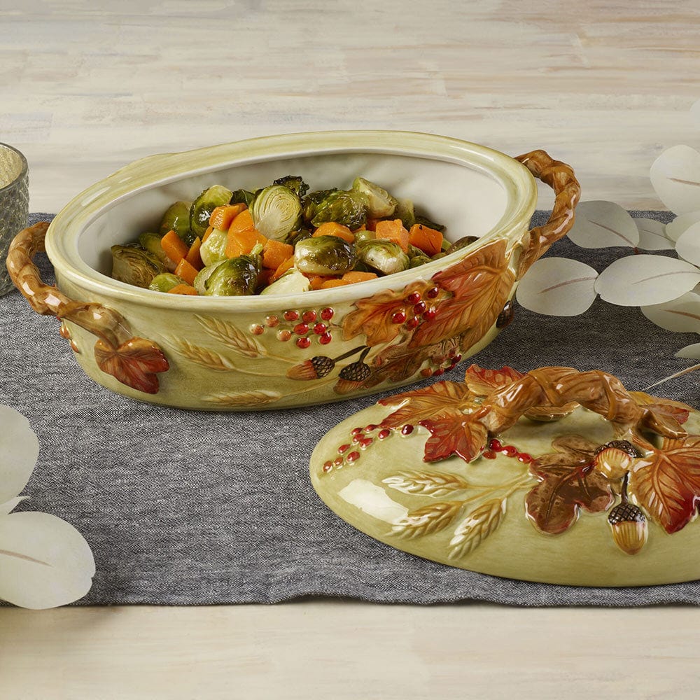 Harvest Covered Vegetable Serve Bowl